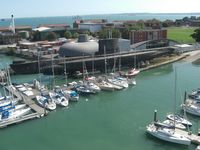 View towards the IOW from the top of Adventure's mast