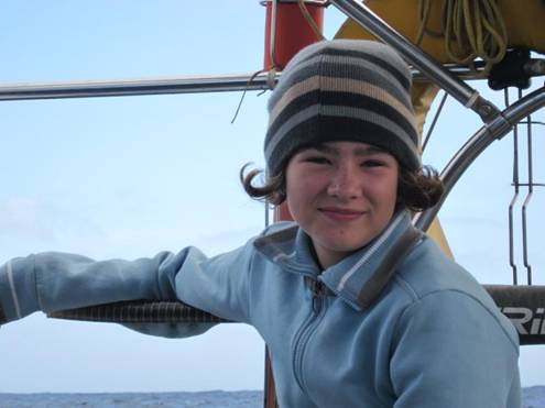 Bethany in her hat