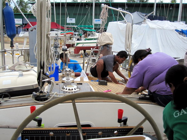 Work on the decks