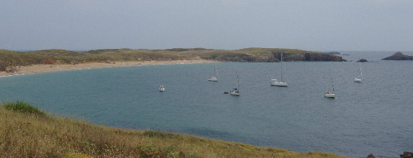 Our anchorage at Houat