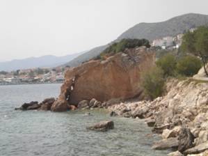 Beach along path.JPG