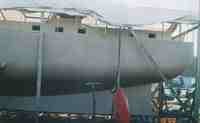 Hull blasted and primed Hull blasted and primed